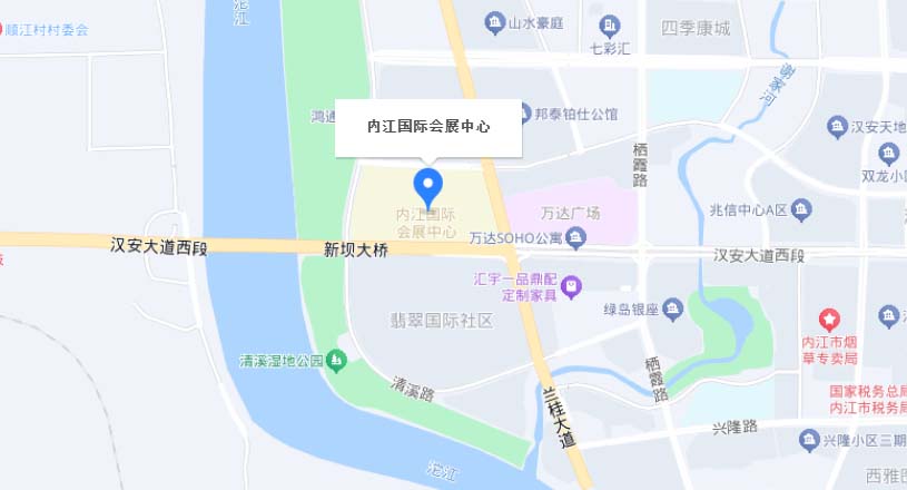 内江家博会交通路线地图